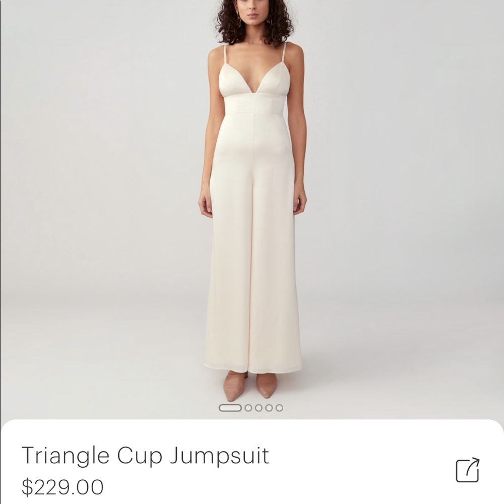 White Fame and Partners Triangle Cup Jumpsuit